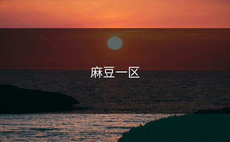 麻豆一区